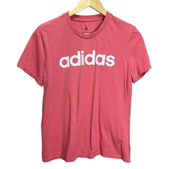 Adidas Women’s Pink Short Sleeve Tee with Logo Size XL - Picture 1 of 8